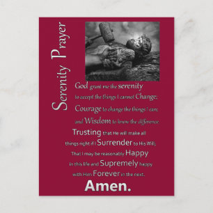 De Serenity Prayer Briefkaart