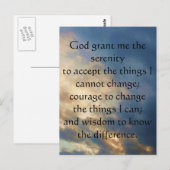 De Serenity Prayer Briefkaart (Voorkant / Achterkant)