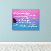 De Serenity Prayer Canvas Afdruk (Insitu (Houten vloer))