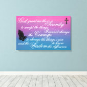 De Serenity Prayer Canvas Afdruk (Insitu (Houten vloer))