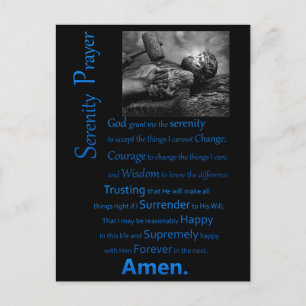 De Serenity Prayer Hammer Briefkaart