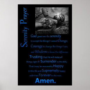 De Serenity Prayer Hammer Poster