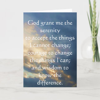 De Serenity Prayer Kaart