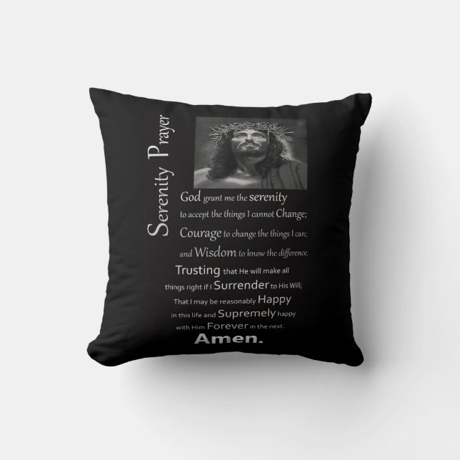 De Serenity Prayer Kussen (Voorkant)