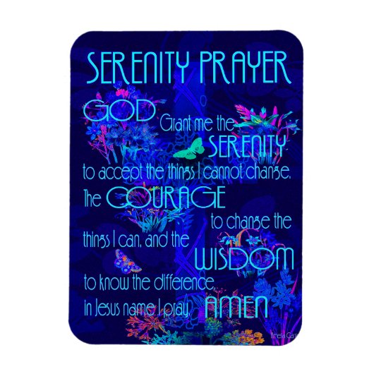 De Serenity Prayer Magneet (Verticaal)