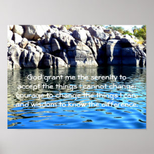 De Serenity Prayer met Poster