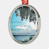 De Serenity Prayer Metalen Ornament (Links)
