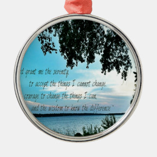 De Serenity Prayer Metalen Ornament