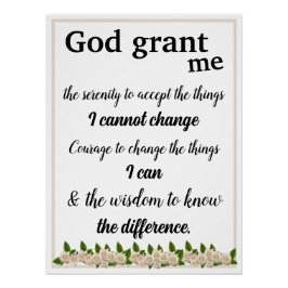 De Serenity Prayer Perfect Poster