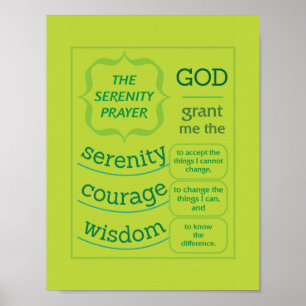 De Serenity Prayer Poster