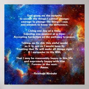 De Serenity Prayer Poster