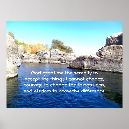 De Serenity Prayer Poster (Voorkant)
