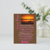 De Serenity Prayer Silhouette Big Catch Briefkaart (Staand voorkant)