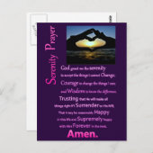 De Serenity Prayer Silhouette Hands Briefkaart (Voorkant / Achterkant)