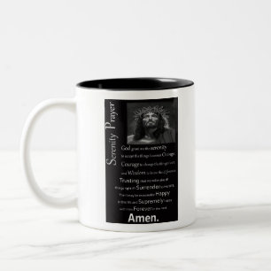 De Serenity Prayer Tweekleurige Koffiemok