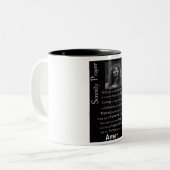 De Serenity Prayer Tweekleurige Koffiemok (Voorkant links)
