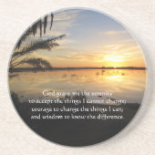 De Serenity Prayer Zandsteen Onderzetter (Voorkant)