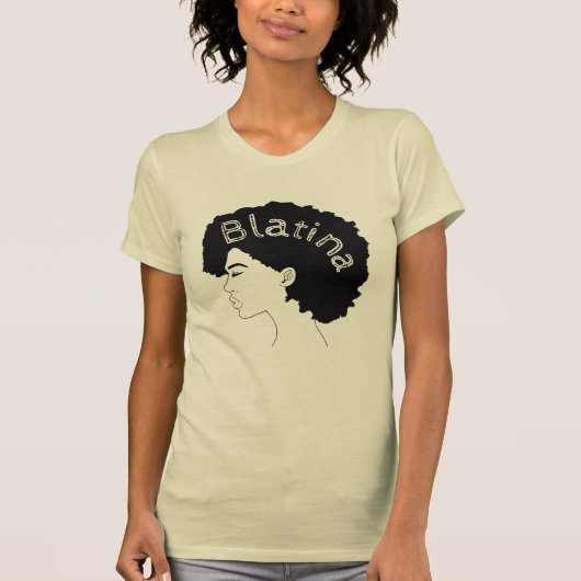 De serie "Afro Latina" Blatina themed Tshirt (Voorkant)