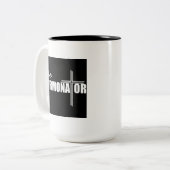 De sermonator-Mok Tweekleurige Koffiemok (Voorkant links)