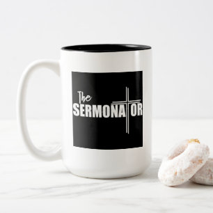 De sermonator-Mok Tweekleurige Koffiemok