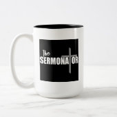 De sermonator-Mok Tweekleurige Koffiemok (Links)