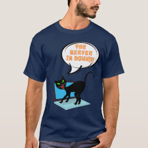 de server van het kattengezegde is neer t-shirt