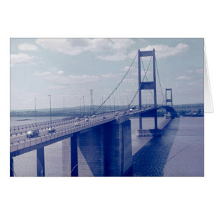 De Severn Bridge uit Aust (jaren zeventig)