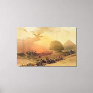 De sfinx bij Giza Canvas Afdruk