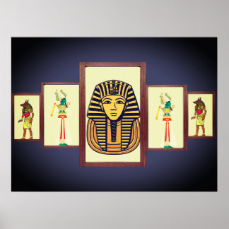 De sfinx en Egyptische goden Mooi Poster