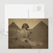 De Sfinx en Pyramiden in Egypte ongeveer 1867 Briefkaart (Voorkant / Achterkant)