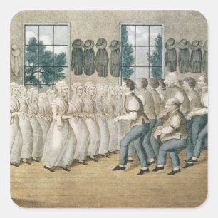 De Shakers in de buurt van Libanon Vierkante Sticker