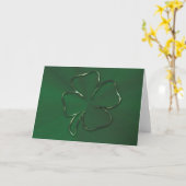 De Shamrock Kaart (Gele Bloem)