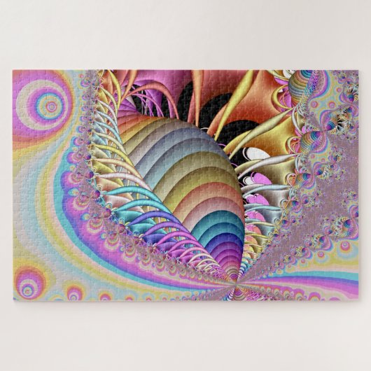 De Shell Fractal Art Standard Size Puzzle Legpuzzel (Horizontaal)