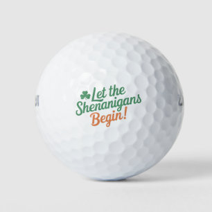 De Shenanigans moeten beginnen met de grappige Ier Golfballen