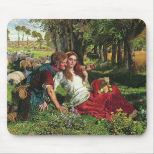 De Shepherd en zijn Vriendin (door Holman Hunt) Muismat