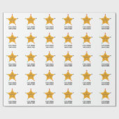 De sheriff cadeaupapier (Vlak)