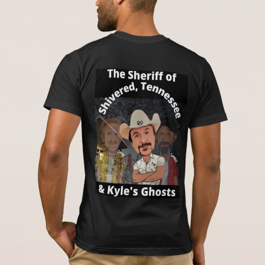 De sheriff van Shivered T-shirt (Achterkant)