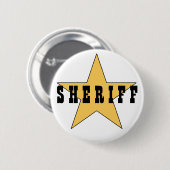 De Sheriff's Badge Ronde Button 5,7 Cm (Voorkant /achterkant)