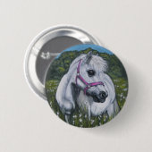 de shetland ronde button 5,7 cm (Voorkant /achterkant)
