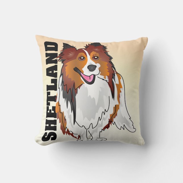 De Shetland Sheepdog Pillow Kussen (Voorkant)