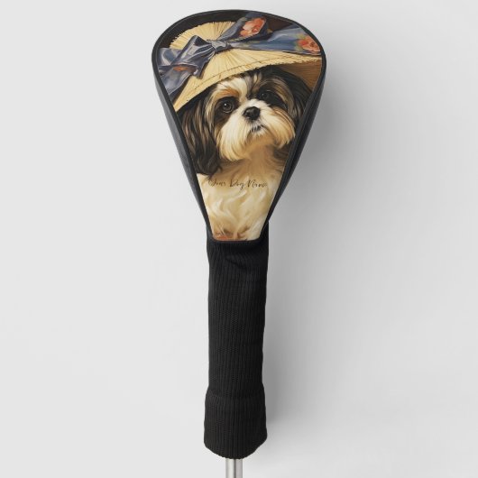 De Shih Tzu hond 003 - Odessa Leyendecker Golfheadcover (Voorkant)