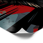 De Shih Tzu hond, rood en zwart 003 - Ulises Dalla Perfect Poster (Hoek)