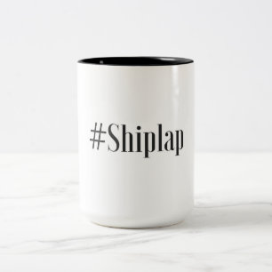 De #Shiplap Coffee-Mok Tweekleurige Koffiemok