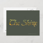 De SHIRE™-naam is getextureerd Briefkaart (Voorkant / Achterkant)