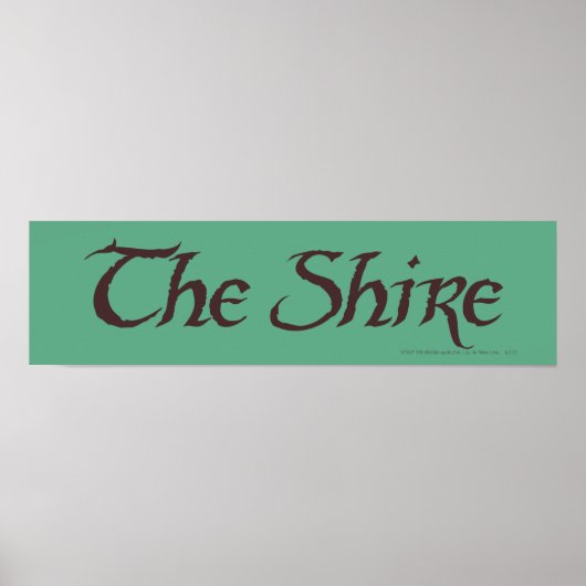 DE SHIRE™-naam is stevig Poster (Voorkant)