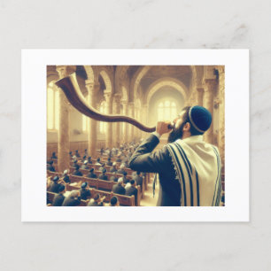 De Shofar horen, Briefkaart