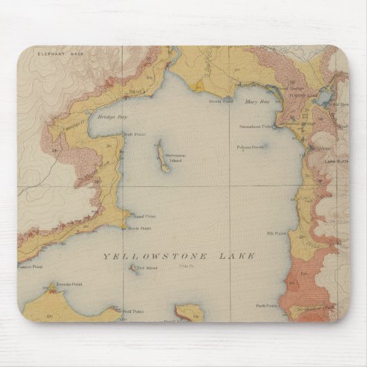 De Shores van het geelsteenmeer Muismat (Voorkant)