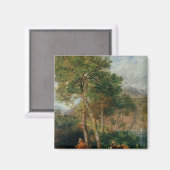 De Shores van het Lecco-meer Magneet (Voorkant / Achterkant)