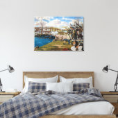 De Shot Heard rondom de wereldwijde strijd om conc Canvas Afdruk (Insitu (Slaapkamer))