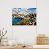 De Shot Heard rondom de wereldwijde strijd om conc Poster (Keuken)